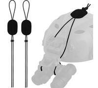 LZAQHMT 2 Pezzi Cordino Elastico Quadrato per Visore Notturno (NVG) - Cordino Elastico Ritenzione per PVS7/14/31 - Cinghia Sicurezza Regolabile con Chiusura A Strappo per Laccio Emostatico(BK)