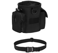 LZAQHMT Borsa Tattica Compatta con Coulisse Borsa per Addestramento Crocchette per Cani per Tiro A Segno, Caccia, Softair - Utilizzabile Anche Come Borsa per Il Trasporto di Snack(BK)