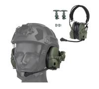 LZAQHMT Gen 6 Cuffie Tattiche Protezione Acustica per Caccia E Tiro - Cuffie da Casco con Adattatore per Slitta(OD)