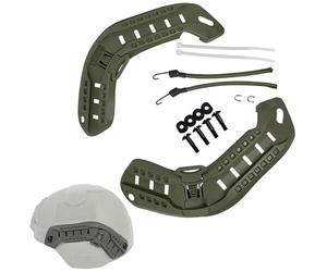 LZAQHMT Kit Di Montaggio Laterale ARC Per Casco Tattico Con Cavo Elastico Per NVG, Compatibile Con Caschi MICH 2000, 2001 E 2002 Per Caccia Softair(OD)