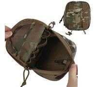 LZAQHMT Marsupio Tattico Molle - Organizzatore Elastico con Doppia Cerniera per Laccio Emostatico, Torcia, Torcia Chimica Adatto alla Cintura del Gilet(MC)