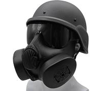 LZAQHMT Maschera Antigas Integrale da Softair con Teschio - Casco M88 Maschera Tattica Compatibile per Cosplay, Halloween, Feste in Maschera, Accessorio per Costumi da Paintball(D)