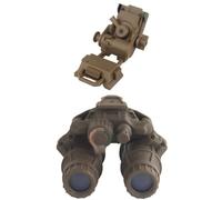 LZAQHMT Modello Fittizio di Binocolo Tattico Ribaltabile per Visione Notturna con Supporto per Casco NVG - Kit Non Funzionante per Esposizione E Collezionismo Come Oggetto di Scena per Cosplay.(CB)