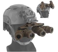 LZAQHMT Modello Fittizio Ribaltabile for Visore Notturno GPNVG 18 Tattico, Elmetto FAST A Quattro Tubi, Decorazione for Simulazione NVG for CS, Caccia, Cosplay,(TT)