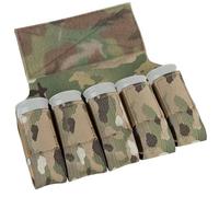 LZAQHMT Molle Tasca Tattica M203 per Sottomarini da 40 Mm - Porta Caricatori Banger da 5 Colpi per Equipaggiamento Addominale E Softair(CP)