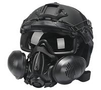LZAQHMT Non Funzionante Maschera Tattica A Doppio Respiratore - Maschera Antigas Compatibile con Casco Tattico Fast per Softair, Cosplay, Caccia