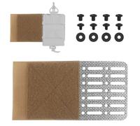 LZAQHMT Pannello di Estensione per Fascia Tattica Molle - Adattatore Laterale con Gancio E Passante per Espansione Zaino Porta Caricatori(Coyote Brown)