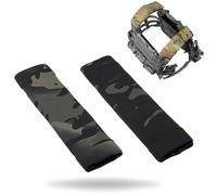 LZAQHMT Spallacci Elastici Tattici - Copricinghie in Nylon A Basso Profilo da 5 Cm per Giubbotti E Zaini FCPC(OBK)