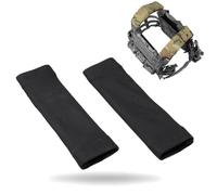 LZAQHMT Spallacci Elastici Tattici - Copricinghie in Nylon A Basso Profilo da 5 Cm per Giubbotti E Zaini FCPC(BK)