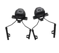 LZAQHMT Staffa Sospensione For Adattatore Cuffie Con Guida Casco Tattico Cuffie Comunicazione Tattica, Adatta For Caschi Wendy(BK-W)