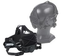 LZAQHMT Supporto Multifunzione Per Visore Notturno (NVG) Con Sospensione Regolabile - Supporto Leggero Per Telecamera Tattica Casco E Sistema Montaggio Sul Casco Per Attrezzatura Softair(BK)