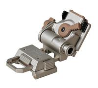 LZAQHMT Supporto per Casco per Visore Notturno in Alluminio L4G24 con Sgancio Rapido A Una Mano E Sistema Anti-Vibrazione - Supporto per Visore Notturno Compatibile con PVS14/15/18/GPNVG18(Silver)