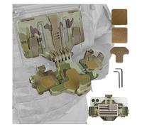 LZAQHMT Supporto Tattico Molle per Telefono da Petto per Telefoni da 6,0" A 7,7" - Sgancio Rapido Supporto per Telefono Regolabile per Gilet con Piastra(CP)