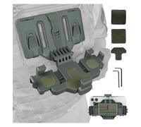 LZAQHMT Supporto Tattico Molle per Telefono da Petto per Telefoni da 6,0" A 7,7" - Sgancio Rapido Supporto per Telefono Regolabile per Gilet con Piastra(Ranger Green)