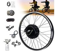 LZDOYY Kit conversione E-Bike Kit conversione Bici elettrica pedelec 20”,24”,26”,27.5”,28”,29”,700c per Ruota Posteriore Ruota Libera, Motore Posteriore Kit conversione Ebike,48V/500W-27.5inch