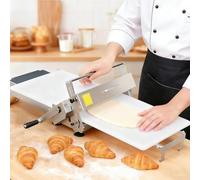 LZDOYY Sfogliatrice Manuale per Pasta, Sfogliatrice Pieghevole per Pasta, Pressa Automatica per Pizza Commerciale in Acciaio Inossidabile per Pane, Marzapane e Pasta Sfoglia 60×30cm