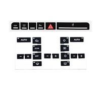 LzDQF Adesivi per Bottoni Interni per Audi A4 B6 B7 2000-2008 Cruscotto Decal Parti Interne Adesivo Riparazione Pulsante dell'Aria Condizionata Auto.,D