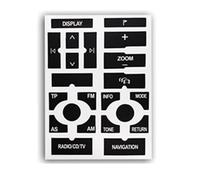 LzDQF Adesivi per Bottoni Interni per Audi A4 B6 B7 2000-2008 Cruscotto Decal Parti Interne Adesivo Riparazione Pulsante dell'Aria Condizionata Auto.,C