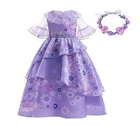LZH Encanto Mirabel Costume Abito Per Ragazze Cosplay Isabela Madrigal Principessa Vestire Halloween Con Ghirlanda