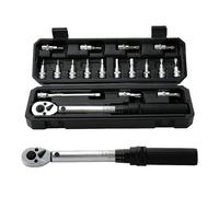 LZHAOHE Set di chiavi dinamometriche regolabili da 1/4", 2-20 Nm, tipo a scatto, con chiavi a brugola e adattatori a bussola, per biciclette, moto e riparazioni meccaniche di precisione (B)