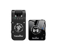 LZHAOHE Sistema di monitoraggio in-ear wireless 2,4 G con ricevitore portatile a bassa latenza ricaricabile accoppiamento automatico portata 39,9 m per prestazioni dal vivo in studio