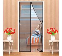 LZHBD Zanzariere Magnetica, 110x250 cm Tenda Zanzariera Finestra, Chiusura Automatica Adsorbimento Magnetico Si Chiude da Sola, Conveniente per Bambini E Animali Domestici - Nero