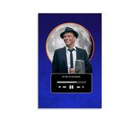 LZHCSCDY Poster su tela di Frank Sinatra con copertine di cantanti popolari, decorazione artistica da parete per camera da letto, 40 x 60 cm, senza cornice