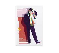LZHCSCDY Poster su tela di Frank Sinatra con copertine di cantanti popolari, decorazione artistica da parete per camera da letto, 40 x 60 cm, senza cornice