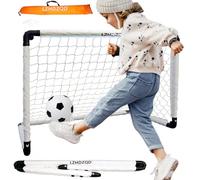 LZHDZQD Set di Porte da Calcio per Bambini , Adatta per Interni ed Esterni, per Bambini di Età 2-11 Anni (90X60cm bianco 3 in 1)
