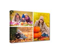 LZIMU Stampe su tela collage con le tue foto Immagini multiple personalizzate per decorazioni per la casa con foto collage personalizzate su misura (Bild-5, 30.00 x 45.00 cms)