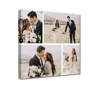 LZIMU Stampe su tela collage con le tue foto Immagini multiple personalizzate per decorazioni per la casa con foto collage personalizzate su misura (Bild-8, 45.00 x 45.00 cms)