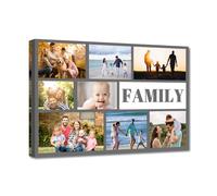 LZIMU Stampe su tela collage con le tue foto Immagini multiple personalizzate per decorazioni per la casa con foto collage personalizzate su misura (Bild-1, 50.00 x 75.00 cms)