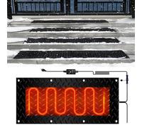 LziXan for Scale Esterne, vialetti e marciapiedi - Tappetino in Gomma Antiscivolo for Lo scioglimento della Neve e del Ghiaccio for Una Rapida rimozione di Neve e Ghiaccio(25.4x76.2cmx1Pcs)