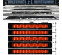 LziXan for Scale Esterne, vialetti e marciapiedi - Tappetino in Gomma Antiscivolo for Lo scioglimento della Neve e del Ghiaccio for Una Rapida rimozione di Neve e Ghiaccio(25.4x76.2cmx5Pcs)