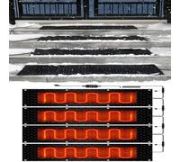 LziXan for Scale Esterne, vialetti e marciapiedi - Tappetino in Gomma Antiscivolo for Lo scioglimento della Neve e del Ghiaccio for Una Rapida rimozione di Neve e Ghiaccio(40x200cmx4Pcs)