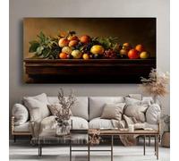 LZJAGXX Fruit still life Wall Art, Abstract Picture, Modern Canvas Artwork, Home Decoration for Kitchen Living Room, Bedroom(65X130cm/Frameless)