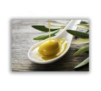 LZJAGXX Kitchen Vintage Green Olives Wall Art Canvas Painting Branch and Natural Olive Oil Posters Prints Restaurant Room Decor 70x100cm Frameless