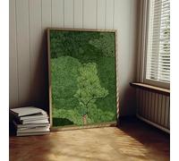 LZJAGXX Nordic Green Forest Jungle Explore Poster Wall Pictures Art Modern Canvas Print Painting Studio Living Room Home Decor (20x30cm/Cornice interna)