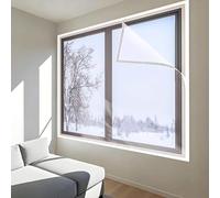 LZJD Kit di Isolamento per Finestre per l'inverno 140 x 100 cm Protezione dal Freddo Kit di Isolamento per Finestre Facile da Installare per Mantenere Calde Le Stanze, Bianco