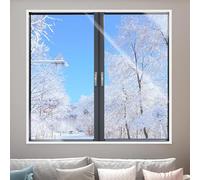 LZJD Pellicola Isolante per Finestre 140 x 100 cm Isolare dal Caldo e dal Freddo Kit di Pellicola Isolante per Finestre Facile da Installare per Mantenere Calde Le Stanze, Bianco