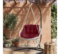 LZJDHKJ Cuscino per Sedia Amaca Dondolo Sospesa Cuscino per Sedia per Altalena, Terrazzo E Balcone Red,One Size