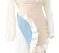 LZJDHKJ Mezzo Grembiuli da Cucina Donne Grembiule Corto Cameriera per Ragazze, Donne, Cuochi E Camerieri per Cucinare, PulireA,One Size