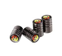 LZJPL 4 Pezzi Auto Cappucci valvole, per Abarth 595 500 695 Fiat 500 131 Abarth 124 Spider Punto 1000 204A 207A Tappo della valvola Pneumatico dell'auto con marcatura,A