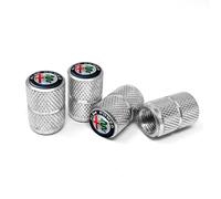 LZJPL 4 Pezzi Auto Cappucci valvole, per Alfa Romeo Tappo della valvola Pneumatico dell'auto con marcatura