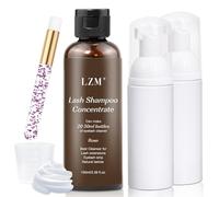 LZM Concentrato Shampoo per Extension Ciglia - Detergente Schiuma per Ciglia & Viso - 100 ml