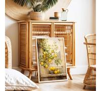 LZMASM Dipinti su tela, stampe murali, piante di limoni italiani, murales greci, poster artistici, nature morte, acquerelli (60x80 cm/senza cornice)