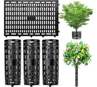 LZMDISU Protezione per tronco d'albero, confezione da 3 protezioni espandibili per proteggere la corteccia, protezione per la corteccia degli alberi, grande protezione da cervi, tagliaerba, animali