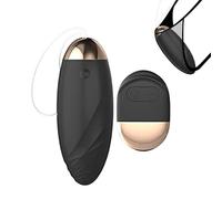 LZMYZ Vibratore Bullet con 10 modalità di vibrazione per lei, vibratore punto G e clitoride, telecomando vibrante uovo masturbazione, giocattolo sessuale per donne e coppie (nero)