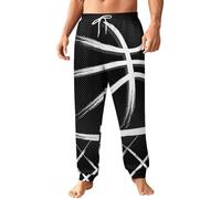 LZNJZ Pantaloni della tuta da uomo con tasche, pantaloni da basket da uomo a rete, Net Dot Basket, XL