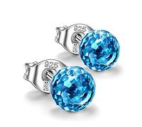 LZPCarra Grandi orecchini a cerchio in rosa, regalo per la festa della donna, San Valentino, anniversario, cristalli per le donne, 6 mm, orecchini a foglia, Taglia unica, rame, cristallo, Nessuna
